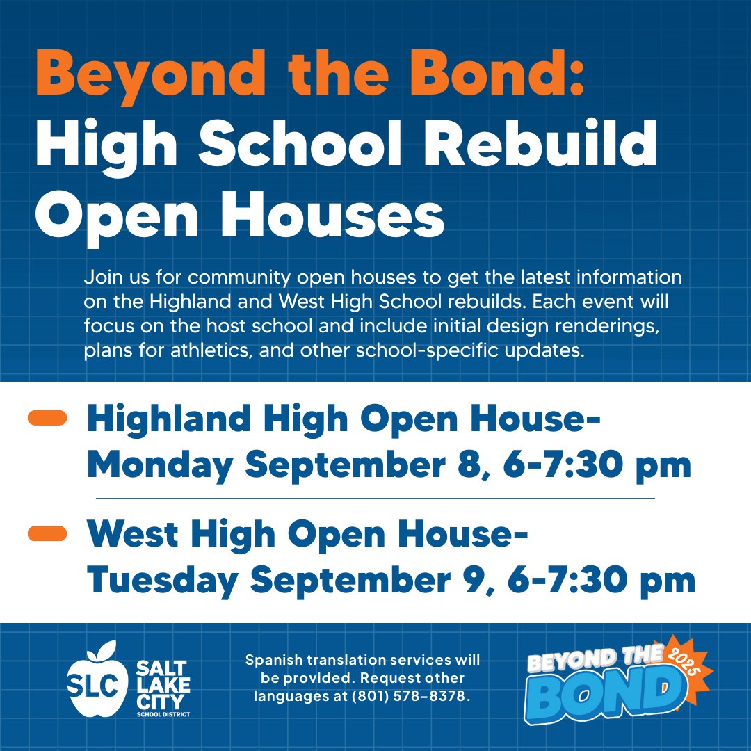 High School Rebuild Open Houses